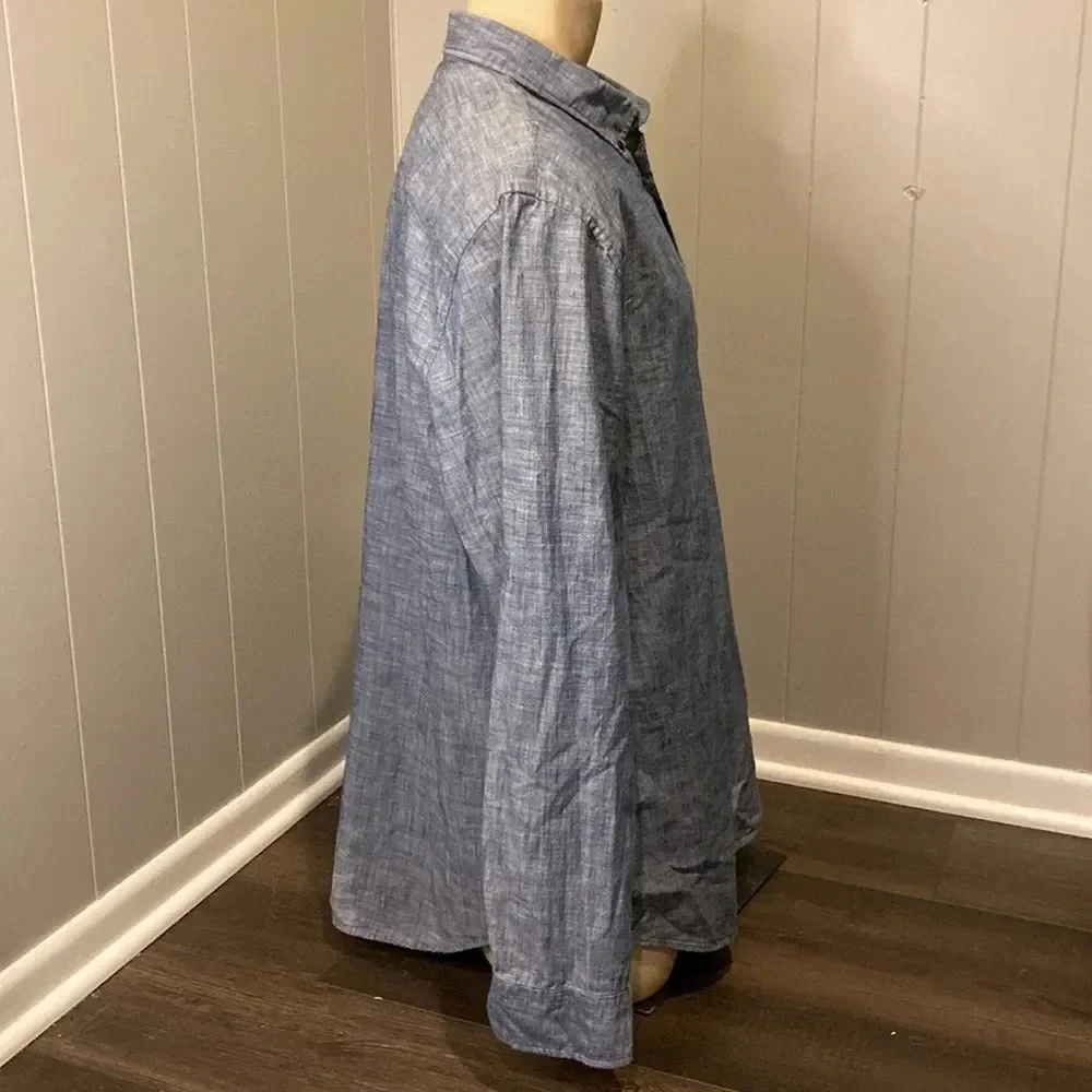 NWT Banana Republic XXL Grant Fit Button Down Dress Shirt Long Sleeve Pocket